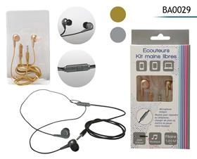 ECOUTEURS MAINS LIBRES METALIS