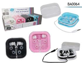 ECOUTEURS FILAIRES + BOITE