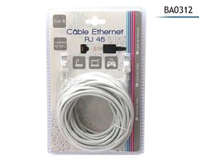 CABLE ETHERNET RJ45 10M CAT 5