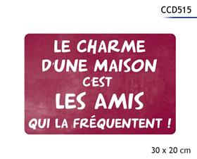 PLAQUE METAL 20X30CM*