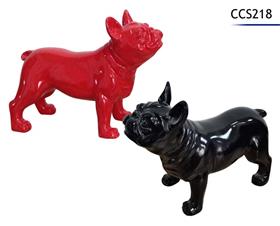 CHIEN POLYRESINE 23X10X18CM