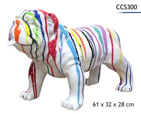 CHIEN POLYRESINE 61X32X28CM
