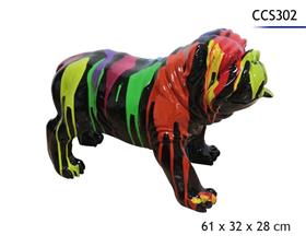 CHIEN POLYRESINE 61X32X28CM