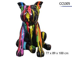 CHIEN POLYRESINE 77X89X100CM