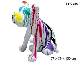 CHIEN POLYRESINE 77X89X100CM