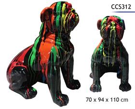CHIEN POLYRESINE 70X94X110CM
