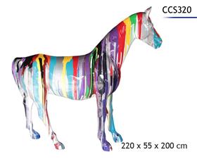CHEVAL POLYRESINE 220X55X200CM