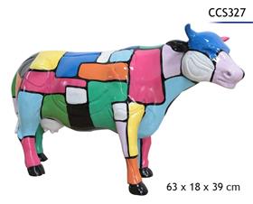 VACHE POLYRESINE 63X18X39