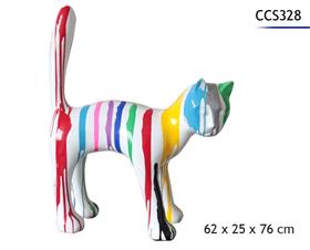 CHAT POLYRESINE 62X25X76CM