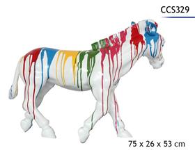 CHEVAL POLYRESINE 75X26X53CM