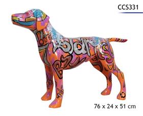 CHIEN POLYRESINE 76X24X51CM