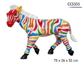 ZEBRE POLYRESINE 75X26X52CM