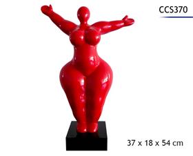 STATUE MODERNE FEMME 37X18X54