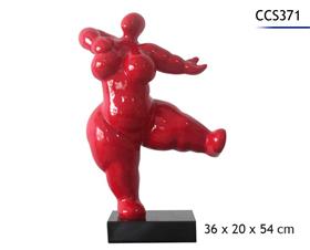STATUE MODERNE FEMME 36X20X54