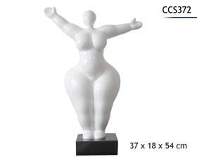 STATUE MODERNE FEMME 37X18X54