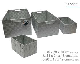 CORBEILLE GRIS X4
