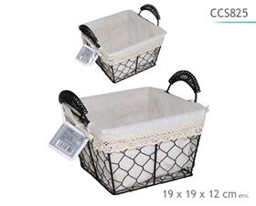 PANIER GRILLAGE 19X19X12CM