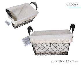 PANIER GRILLAGE 23X16X12CM