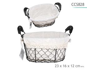 PANIER GRILLAGE 23X16X12CM