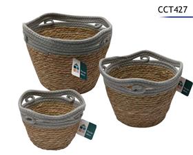 DECO X3PANIERS GRIS D20 A 29CM