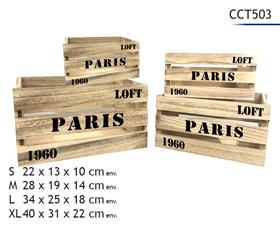 CAISSES BOIS X4 40 A 22 CM