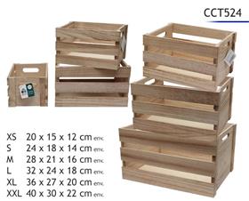 CAISSES BOIS X6 40 A 20CM BRUT
