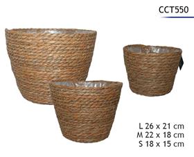 CACHES POTS X3 D18 A 26CM