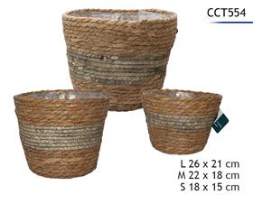 CACHES POTS X3 D18 A 26CM