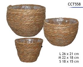 CACHES POTS X3 D18 A 26CM