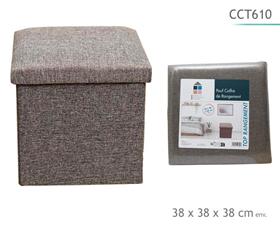 POUF PLIABLE POLY GRIS