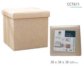 POUF PLIABLE POLY BEIGE