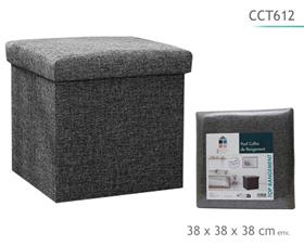 POUF PLIABLE POLY GRIS