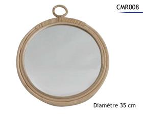 MIROIR BOIS D35CM