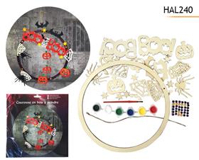 COURONNE PEINDRE BOIS 24X14CM