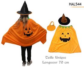 CAPE ENFT CITROUIL+CHAPEAU+SAC