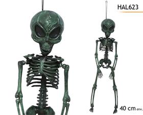 SQUELETTE ALIEN METALLISE 40C