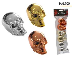 TETES x6  SQUELETTE 8X5CM