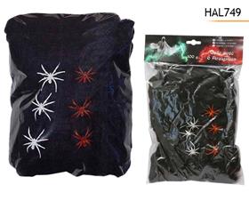 TOILE 100G NOIR + 6 ARAIGNEES*