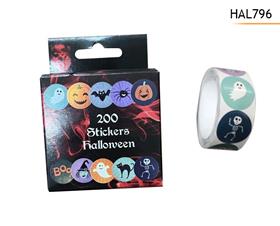 ROULEAU 200 STICKERS HALLOWEE*