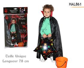 CAPE ENFANT VAMPIRE PLASTIC*