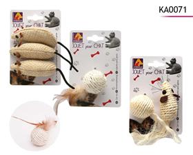 JOUETS CHAT CORDE / TISSU