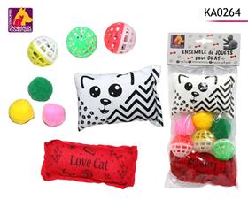ENSEMBLE 8 JOUETS CHAT