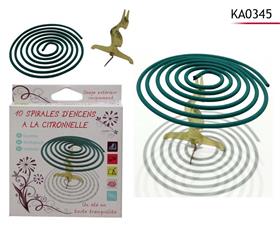 ENCENS SPIRALES X10 CITRONNEL
