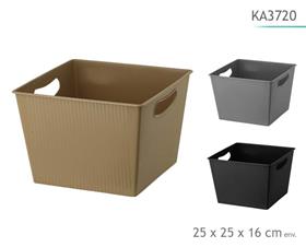 CORBEILLE PLAST 25X25X16C*