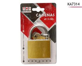 CADENAS 60MM + 3 CLES