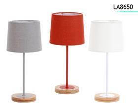 LAMPE CHEV BOIS COUL 35CM *