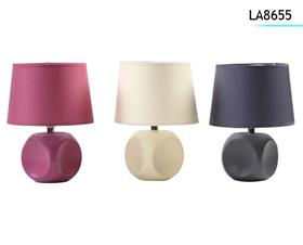 LAMPE CHEVET CERAMIC COUL 25CM
