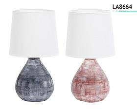 LAMPE CHEV CERAMIC RAYEE 30.5C