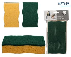 EPONGE RECURER X3 10X6.5X2.5CM