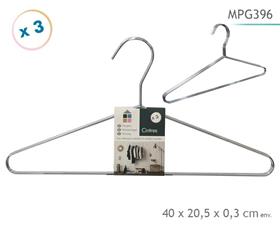 CINTRES METAL CHROME X3 40CM